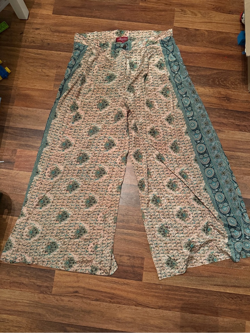 Silk Blend Boho Pants